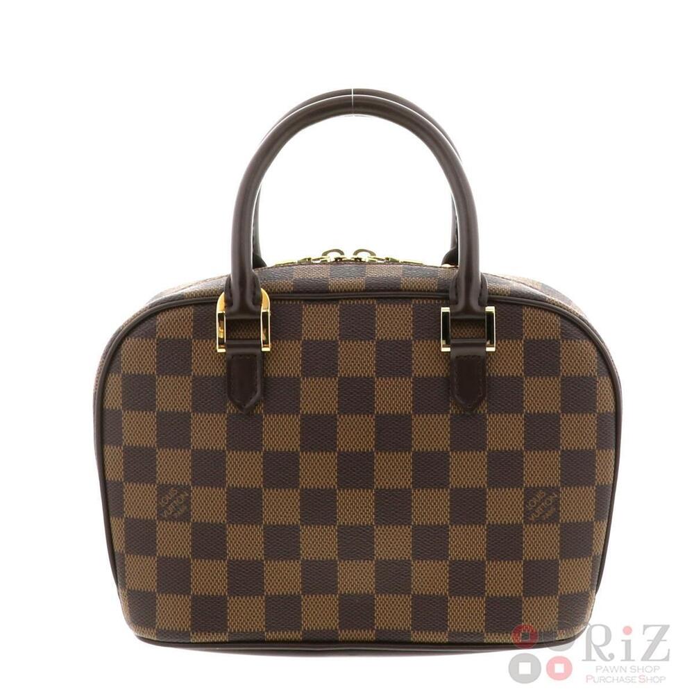 LOUIS VUITTON Saria Bag Handbag Damier Ebene Brown